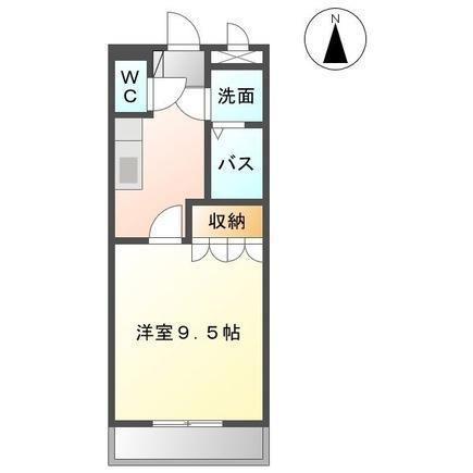 アメニティ市原(1K/1階)の間取り写真