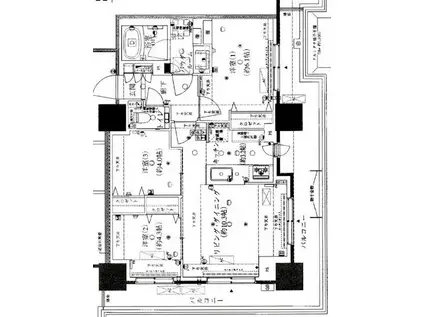 ファインシティ札幌ザ・タワー大通公園(3LDK/10階)の間取り写真