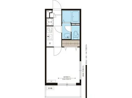 リブリ・東柏ケ谷(1K/1階)の間取り写真