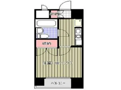 ラ・レジダンス・ド仙台(1K/6階)の間取り写真