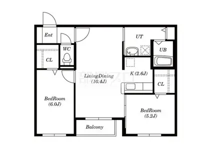 REEF NEST リーフネスト(2LDK/3階)の間取り写真