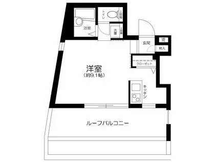 AQUA SWEET NIPPORI(1K/5階)の間取り写真