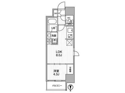 NIDO KAMATA(1LDK/2階)の間取り写真