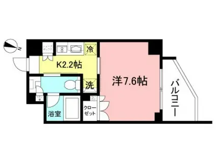 プライムメゾン方南町(1K/4階)の間取り写真