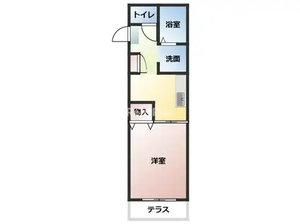 MORE GRACE(1K/1階)の間取り写真