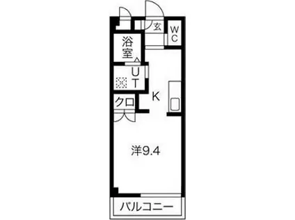 エトワール参番館(ワンルーム/1階)の間取り写真