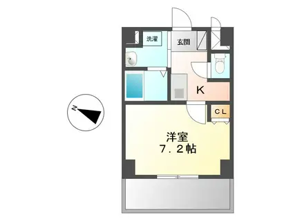 ケーズハウス玉の井(1K/9階)の間取り写真