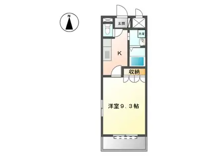 ルミナスステージ(1K/1階)の間取り写真