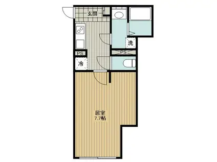  町田市金森7丁目5-1計画(1K/2階)の間取り写真