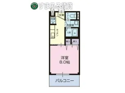 サニーコート天白(1K/1階)の間取り写真