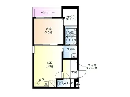 フジパレス西湊III番館(1LDK/1階)の間取り写真