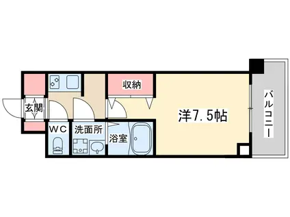 エスレジデンス天満グレイシス(1K/5階)の間取り写真