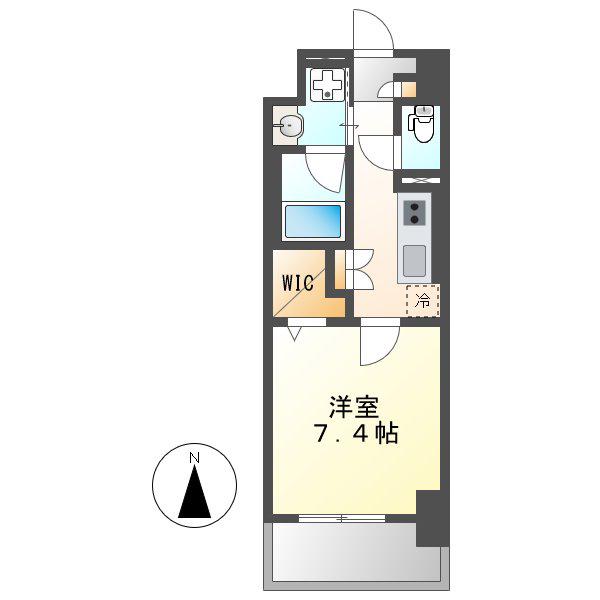 AVANTI(1K/7階)の間取り写真