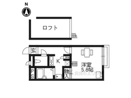 レオパレスプランタン1番館(1K/1階)の間取り写真