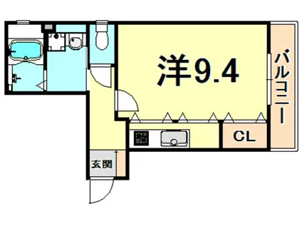 SYクロスロード(1K/2階)の間取り写真