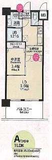 CLUB ORIENT BLD. NO.82 EMPRESS(1LDK/9階)の間取り写真