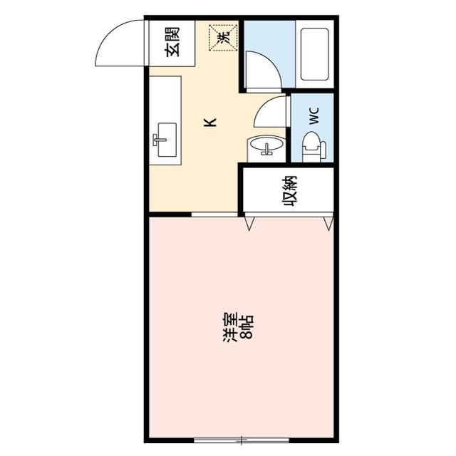日建レジデンス新島町(1K/1階)の間取り写真