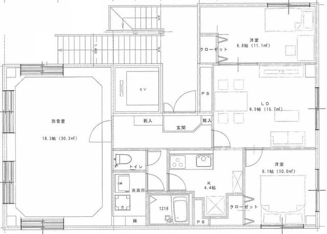 グランテラス(3LDK/2階)の間取り写真