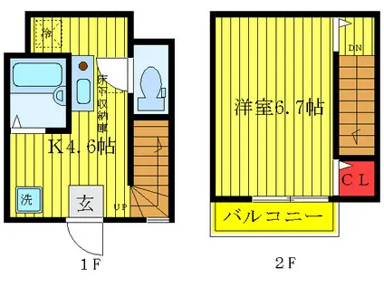 REGENCE I(1K/1階)の間取り写真
