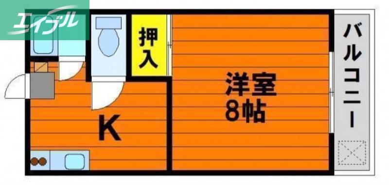 グッドウィル(1K/1階)の間取り写真