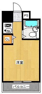 クリエイティブ新宿(ワンルーム/2階)の間取り写真