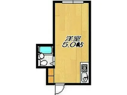 ラパンジール本田II(ワンルーム/5階)の間取り写真