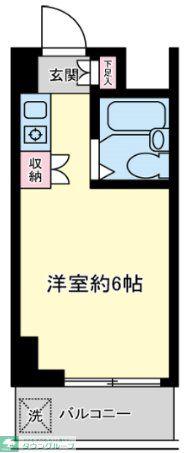 エトワール明神町(ワンルーム/5階)の間取り写真
