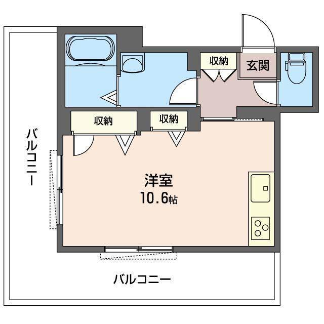 プランドール日吉(ワンルーム/2階)の間取り写真
