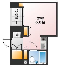 伊勢原七番館(ワンルーム/11階)の間取り写真