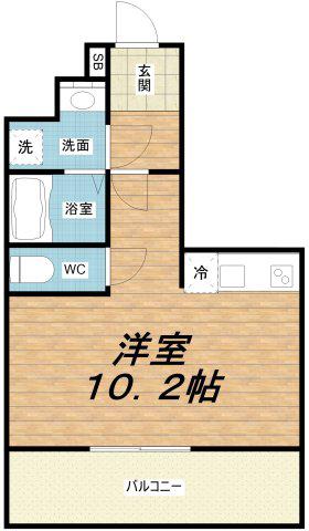 ARTIZA西長堀(ワンルーム/10階)の間取り写真