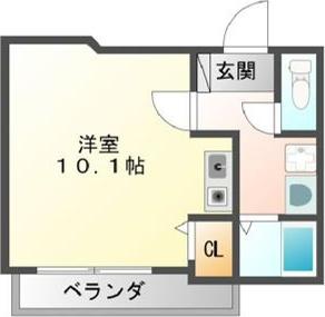 第一中央ビルディング(ワンルーム/4階)の間取り写真