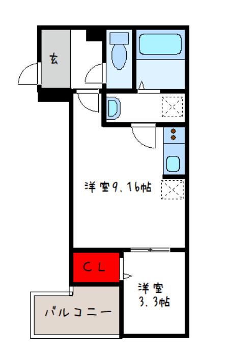 FSTYLE東大阪吉松(1LDK/2階)の間取り写真