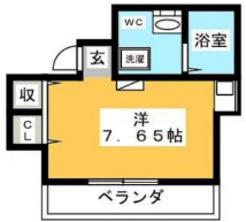 板橋マリオン(ワンルーム/3階)の間取り写真
