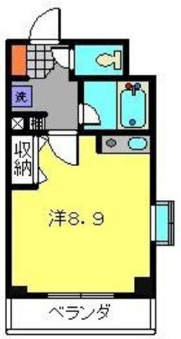 ティーリーフ横浜レジーナ(ワンルーム/3階)の間取り写真