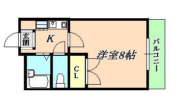 SIALU(1K/1階)の間取り写真