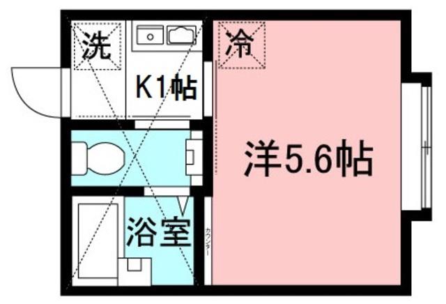 アザーレらんど(1K/1階)の間取り写真