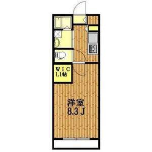 リバード北加瀬(1K/1階)の間取り写真