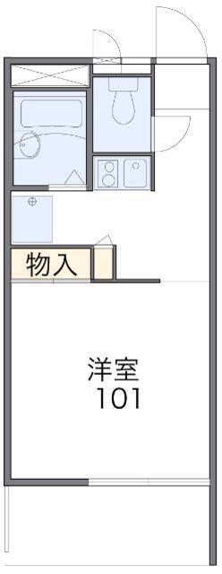 レオパレスヒルズ日野(1K/2階)の間取り写真
