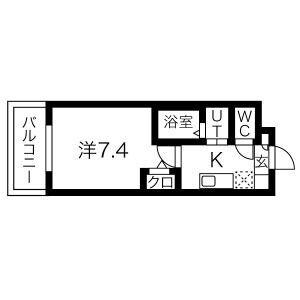 リアライズ代官町(1K/10階)の間取り写真
