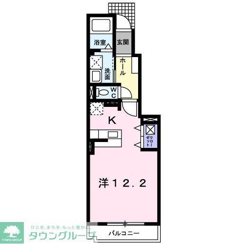 ブライト ネオ ハウス(1K/1階)の間取り写真