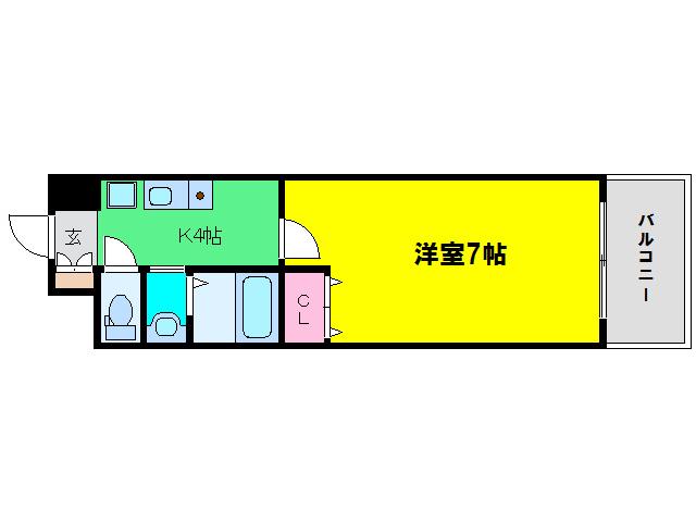 JBハウス(1K/5階)の間取り写真