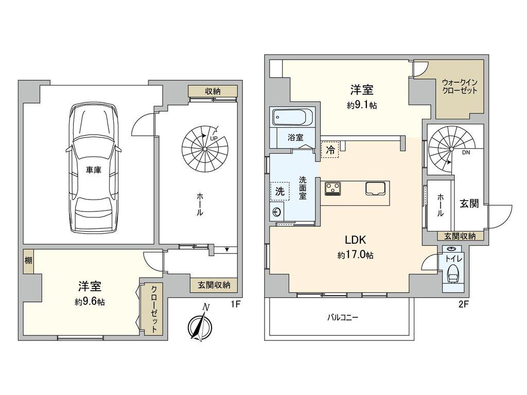 VIA 蔵用(2LDK/2階)の間取り写真