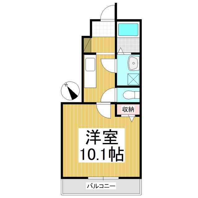 メルヴェール・大塚(1K/1階)の間取り写真