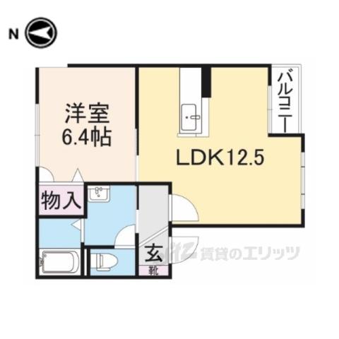 グランパルク(1LDK/2階)の間取り写真