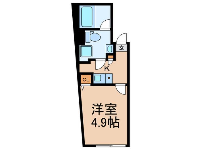 E-ST KAMI-ITABASHI(1K/4階)の間取り写真