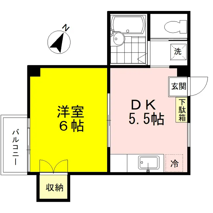 サンヴェールマミ 2階階 間取り