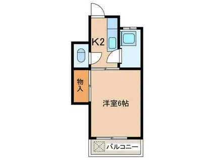 みつわマンション(1K/3階)の間取り写真