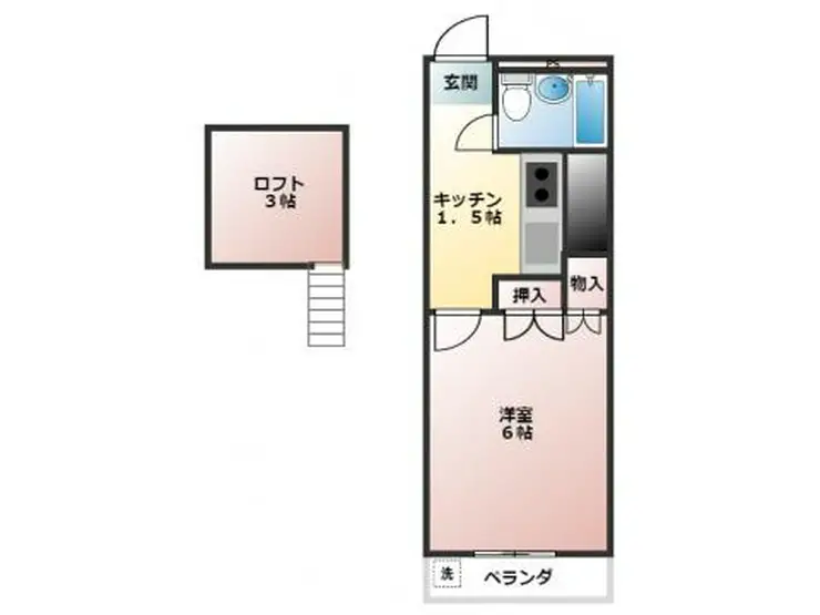 ケヤキハイツ 1階階 間取り