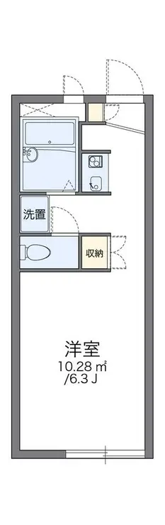 レオパレス東 1階階 間取り