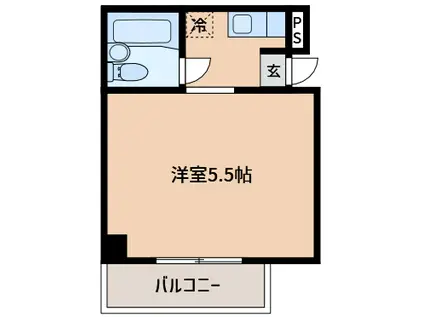 ミフネセントラルベア東三国2号館(1K/5階)の間取り写真